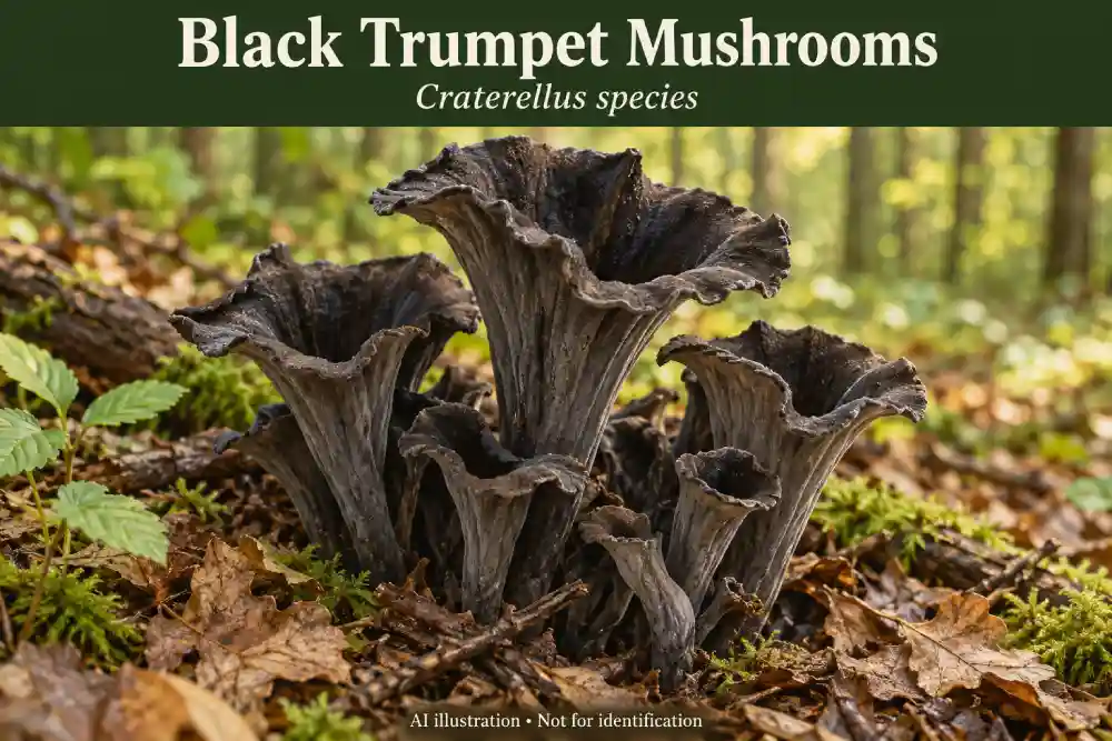 Black Trumpet Mushrooms