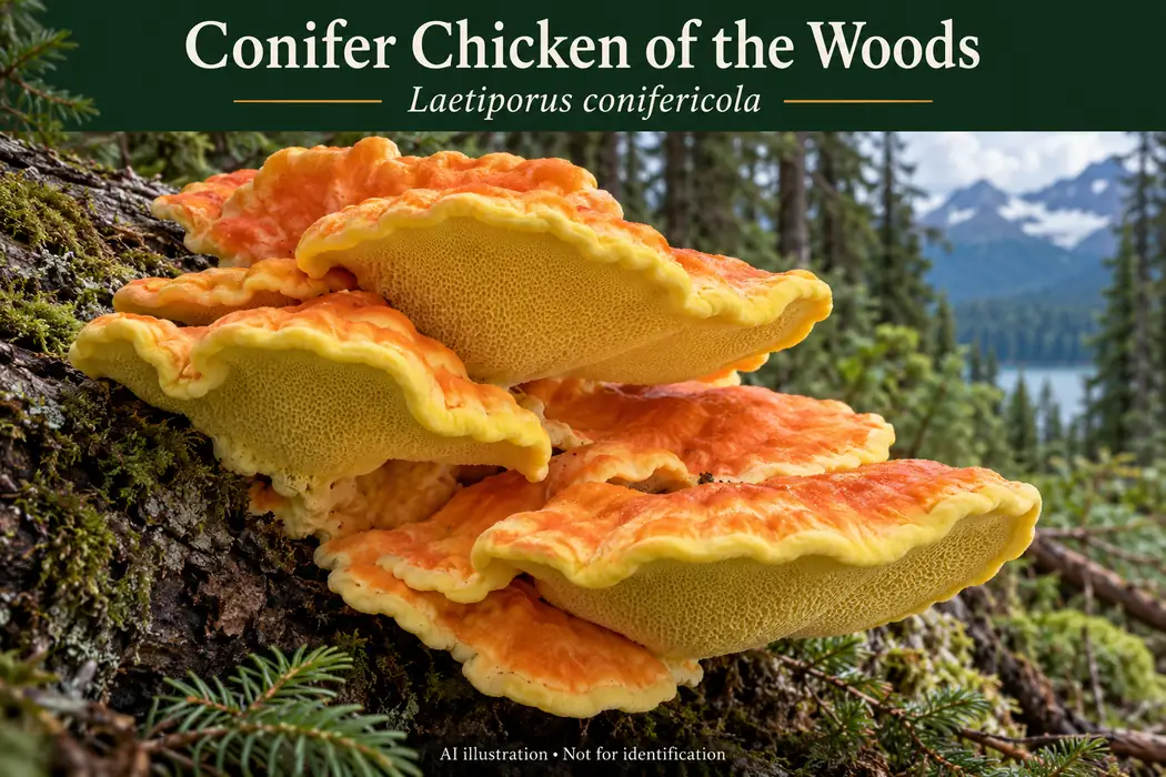 20 conifer chicken Edible Mushrooms in Alaska